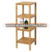 4 Tiers Multifunctional  Living Room Kitchen Holder Bamboo Bathroom Shelf