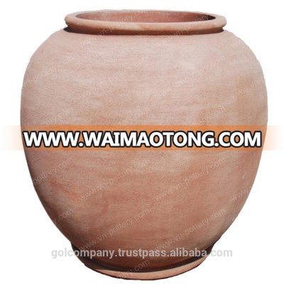 Rounded Italian terracotta planter for garden [wholesale]