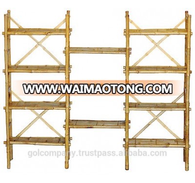 Bamboo shelf - Viet Nam bamboo shelf - Bamboo 4-tier shelf