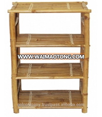 Bamboo shelf - Viet Nam bamboo shelf - Bamboo 4-tier shelf