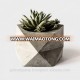 Geometric / Geodesic planters - Triangular /Rectangular /Cube mini concrete pots - mini cement Pots & garden decor [Wholesale]