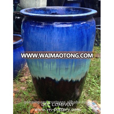 Outdoor glazed pottery - Outdor Clay planters - Ceramic flower pots - Garden plant pot [wholesale]